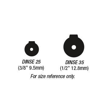 CK Worldwide DINSE 35 WATER COOLED SAFE - LOC CONNECTOR SLWHAT - 35 - Atlas Welding Supply