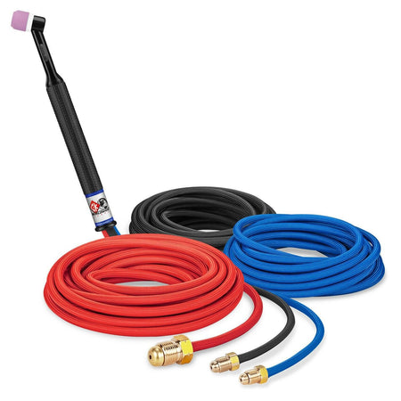 CK24 Water Cooled TIG Torch Kit 180A 25' 3 - Pc xref: WP - 24W - 25 CK24W - 25 - Atlas Welding Supply