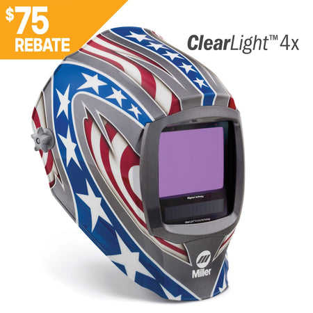 Miller Digital Infinity Welding Helmet Stars & Stripes 296780 - Atlas Welding Supply