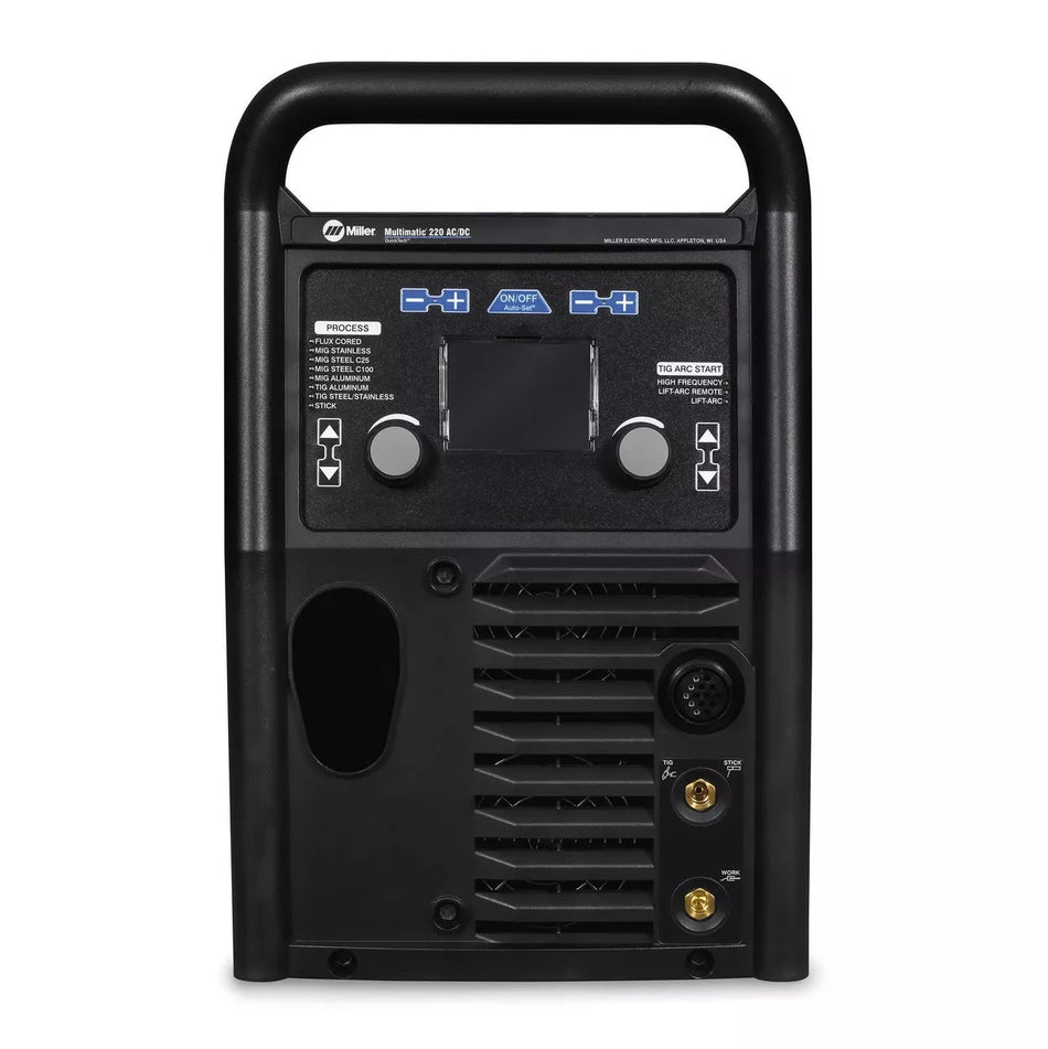 Miller Multimatic 220 AC/DC w/ Dual Cylinder Cart & Wireless Foot Pedal 951000104 - Atlas Welding Supply