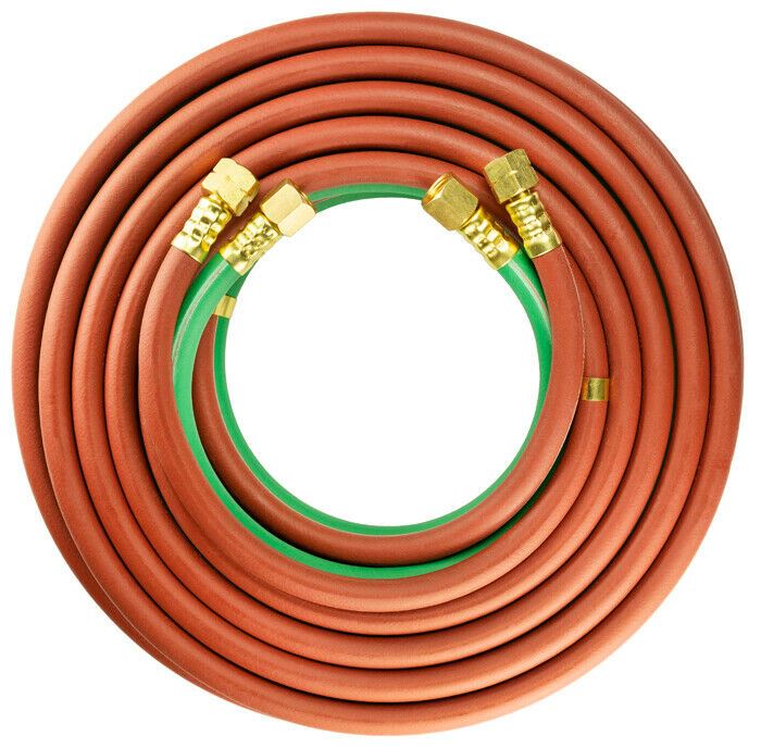 POWERWELD PW14 - 50T TWIN HOSE ASSEMBLY 1/4 X 50 GRADE T BB - Atlas Welding Supply