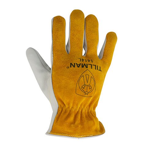 Tillman 1414 Driver’s Gloves Top Grain/Split Cowhide Back Large - Atlas Welding Supply