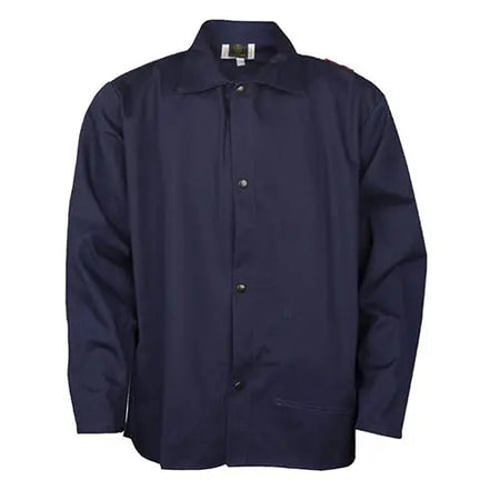 Tillman 30" Navy Flame Retardant Welding Jacket 6230B - Atlas Welding Supply