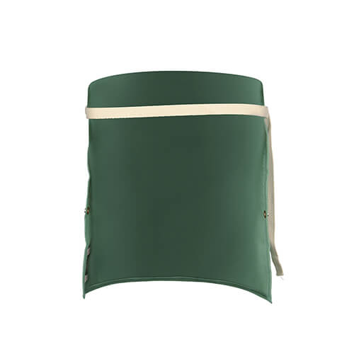 Tillman 6114 14" 9 oz. Green Flame Resistant Cotton Bib - Atlas Welding Supply