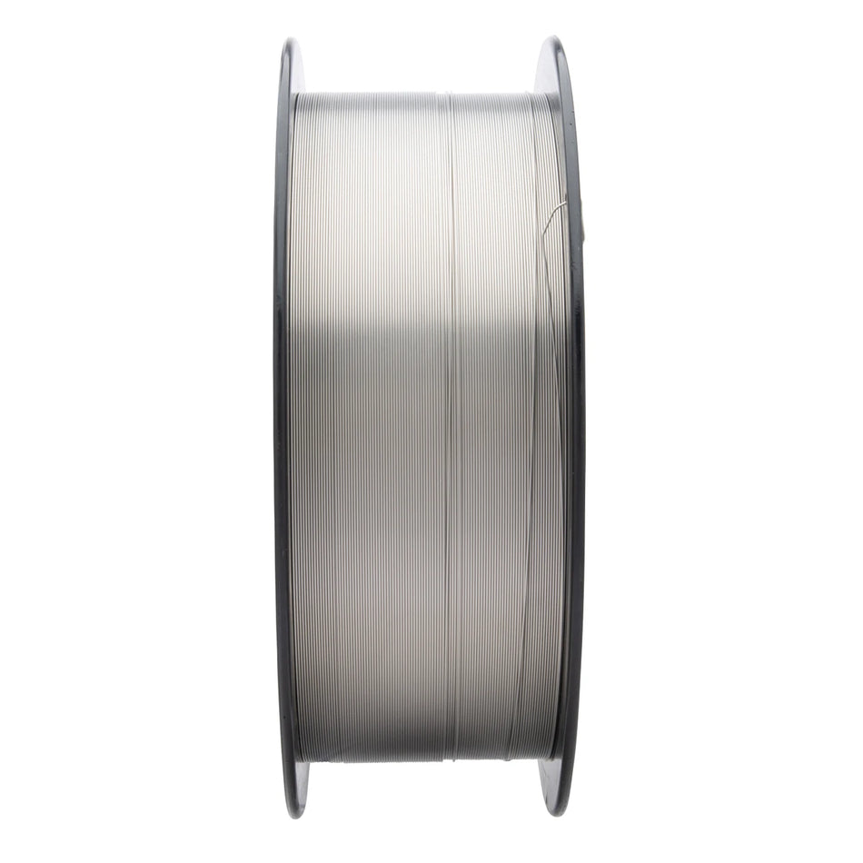 Harris  309L Stainless Mig wire on a spool side view