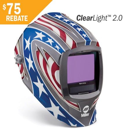 Miller Welding Helmet Digital Infinity, Stars & Stripes 288420 - Miller288420