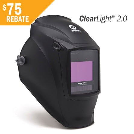 Miller Digital Elite Auto Darkening Welding Helmet W ClearLight 2.0 Black 289755 - Miller289755