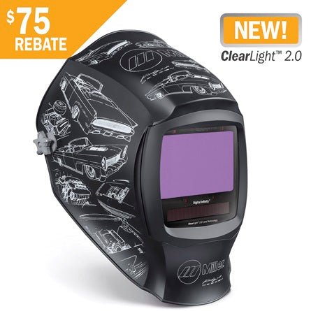 Miller Digital Infinity Welding Helmet '22 Custom Kindig - it Clearlight 2.0 - 292933 - Miller292933