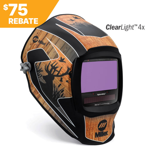 Miller Digital Infinity Welding Helmet Outdoorsman ClearLight 4x 296783