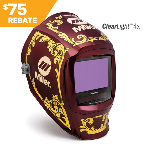 Miller Welding Helmet Digital Infinity, Imperial ClearLight 4x 296784