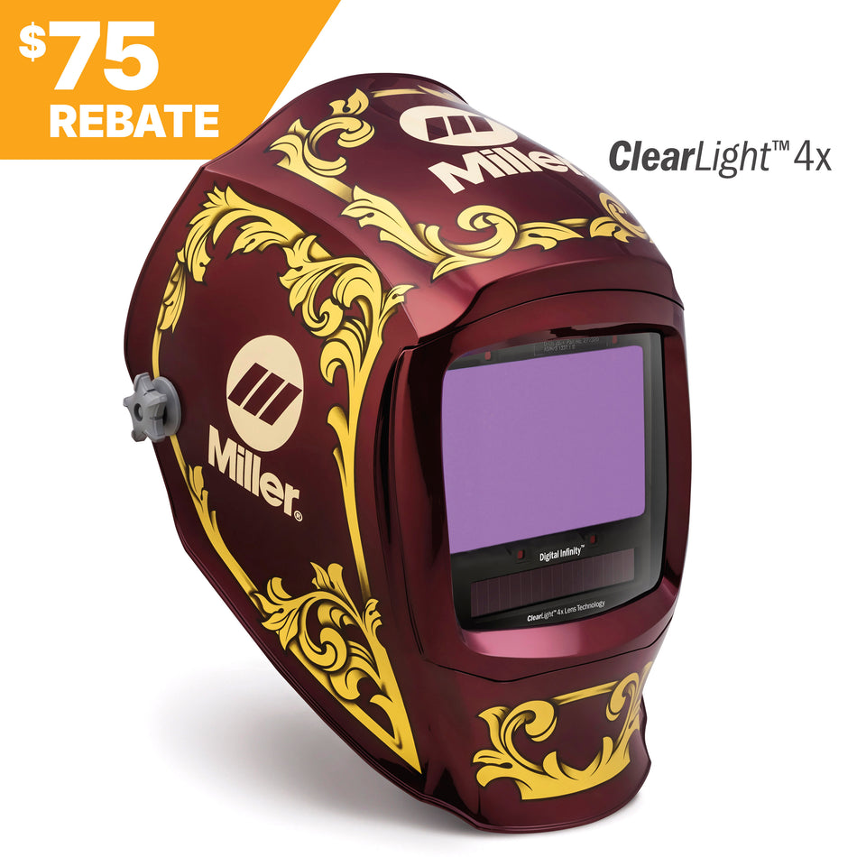 Miller Welding Helmet Digital Infinity, Imperial ClearLight 4x 296784