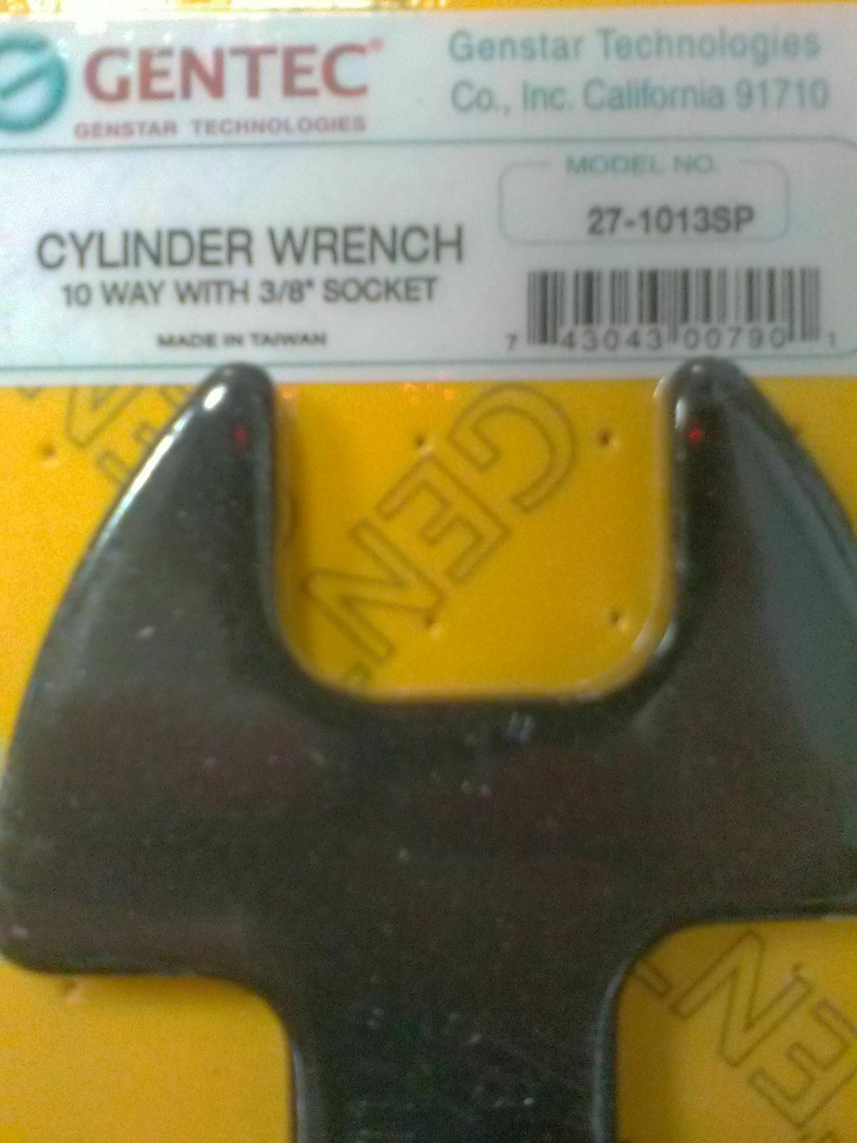 Gentec Cylinder Wrench 10 Way With 3/8 Socket 27 - 1013SP - GentecGentec Cylinder Wrench 10 Way With 3/8 Socket 27 - 1