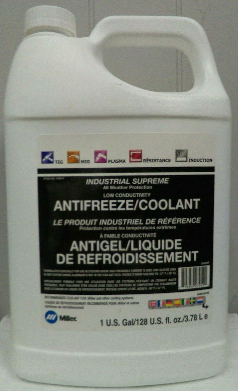 Miller 043810 Coolant Antifreeze Low Conductivity For Tig 1 Gal - Miller043810