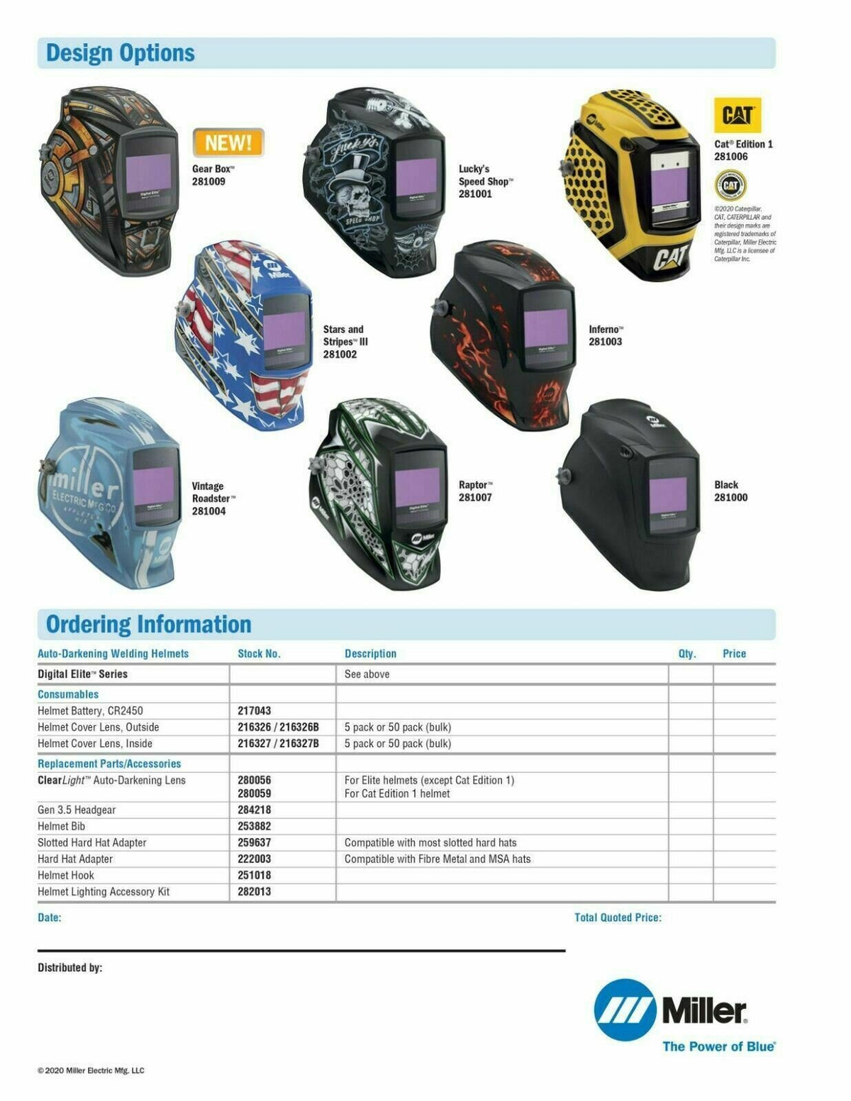 Miller Digital Elite Auto Darkening Welding Helmet W ClearLight 2.0 Black 289755 - Miller289755