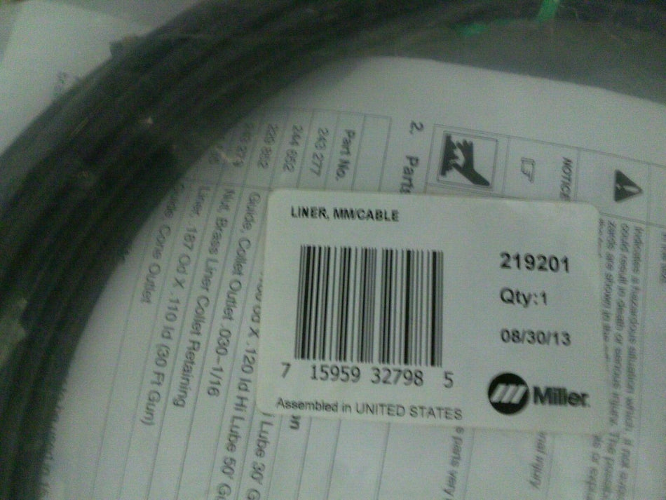 Miller 219201 Liner Replacement mm/Cable - Miller219201