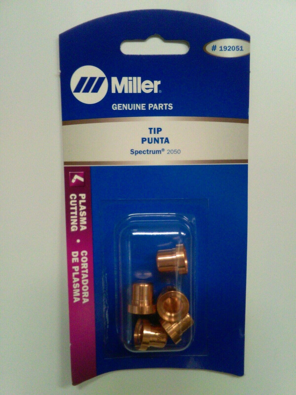 Miller 192051 Spectrum Plasma Tips for ICE - 55 Torch Pkg - 5 - Miller192051