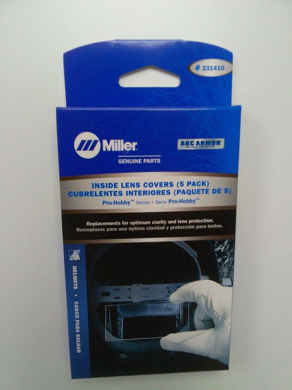 Miller Classic Pro - Hobby Series Inside Lens Covers 5 - pack 231410 Welding - Miller231410