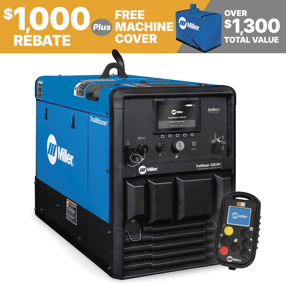 Miller Trailblazer 330 EFI Welder W/Battery Charger, Excel, WIC 907832004