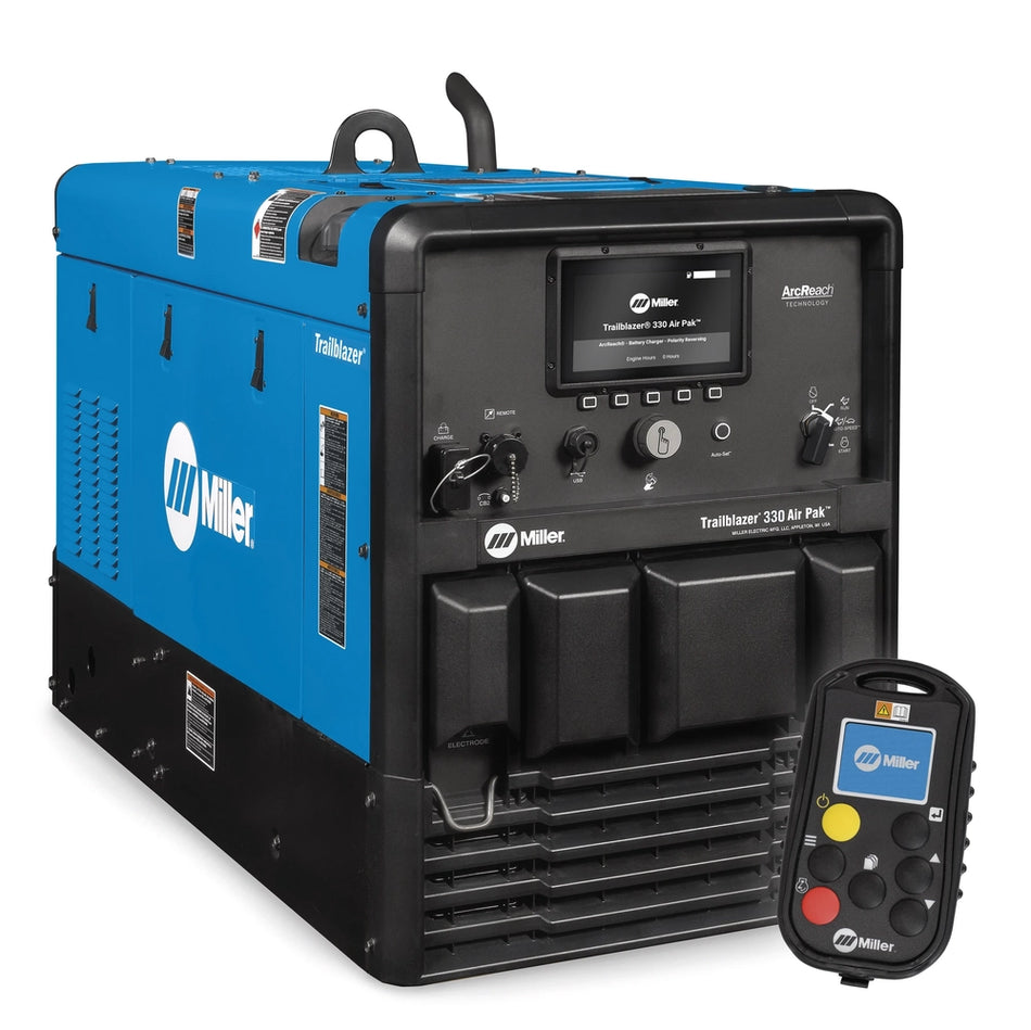 Miller Trailblazer 330 Air Pak w/ Excel Power Battery Crank Assist Polarity Reversing WIC Cooler/Separator 907836003