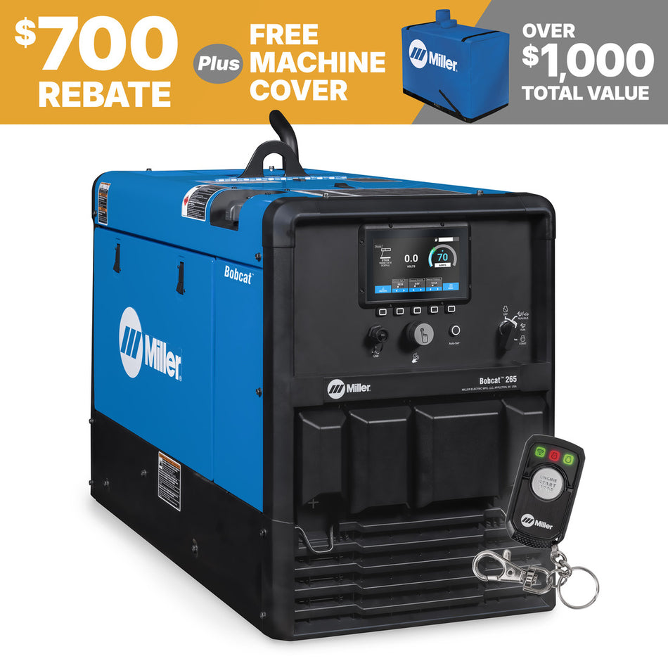 Miller Bobcat 265 Welder Generator Kohler Electric fuel Pump W/ Remote 907826003