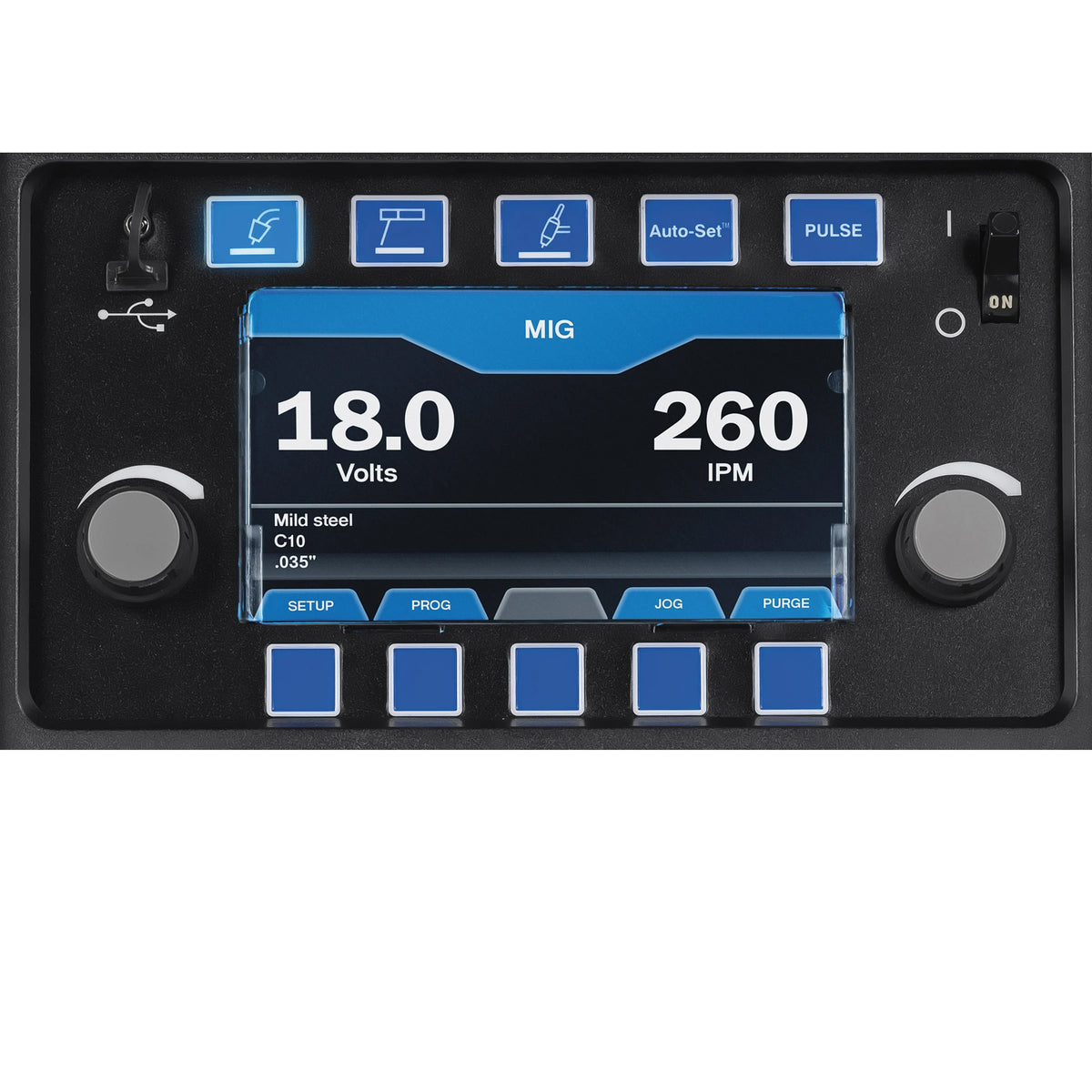 Multimatic 255 front lcd screen view