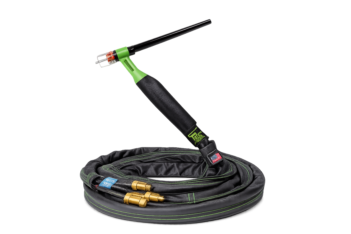 Speedway water cooled Tig torch 25 Ft full view