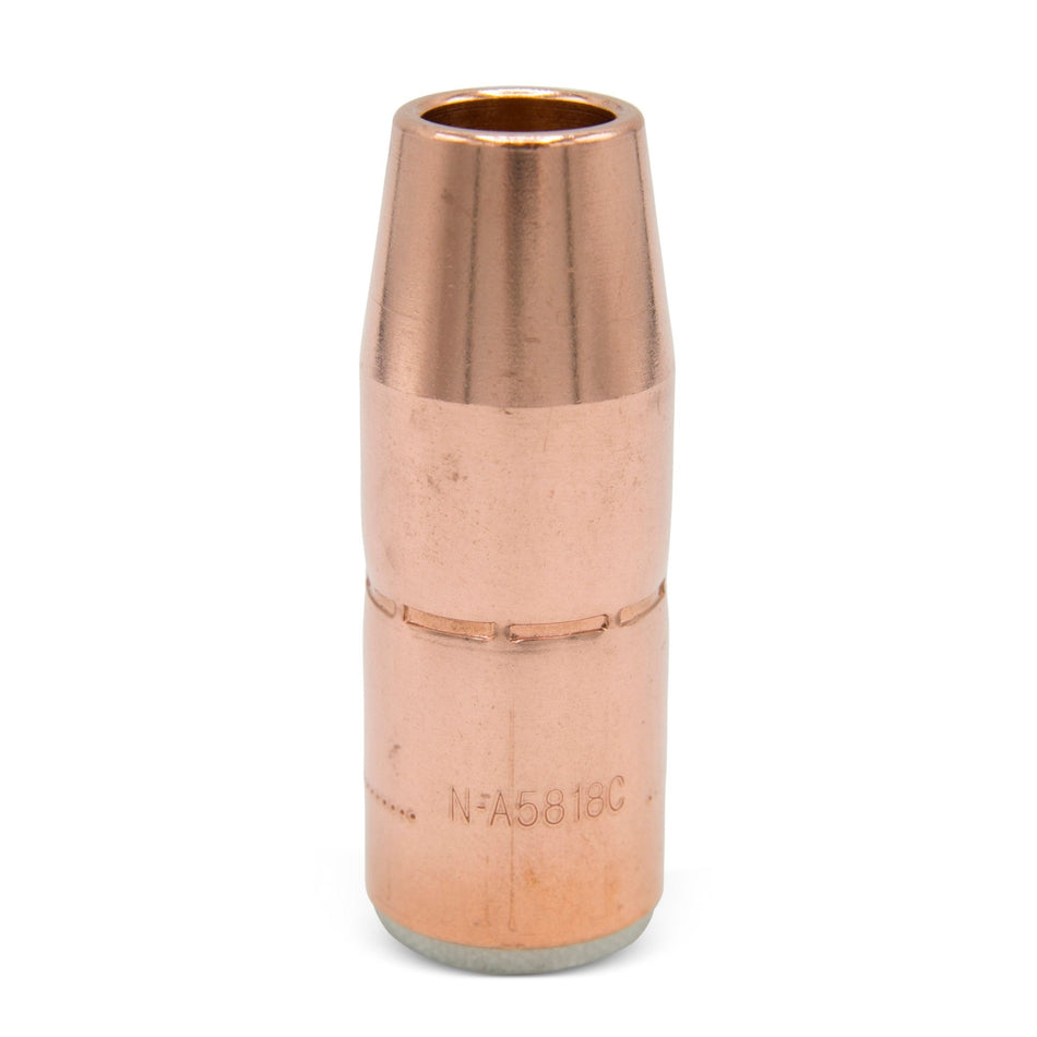 Bernard AccuLock S Copper Nozzle 5/8" Bore 1/8" Recess N - A5818C - Atlas Welding Supply