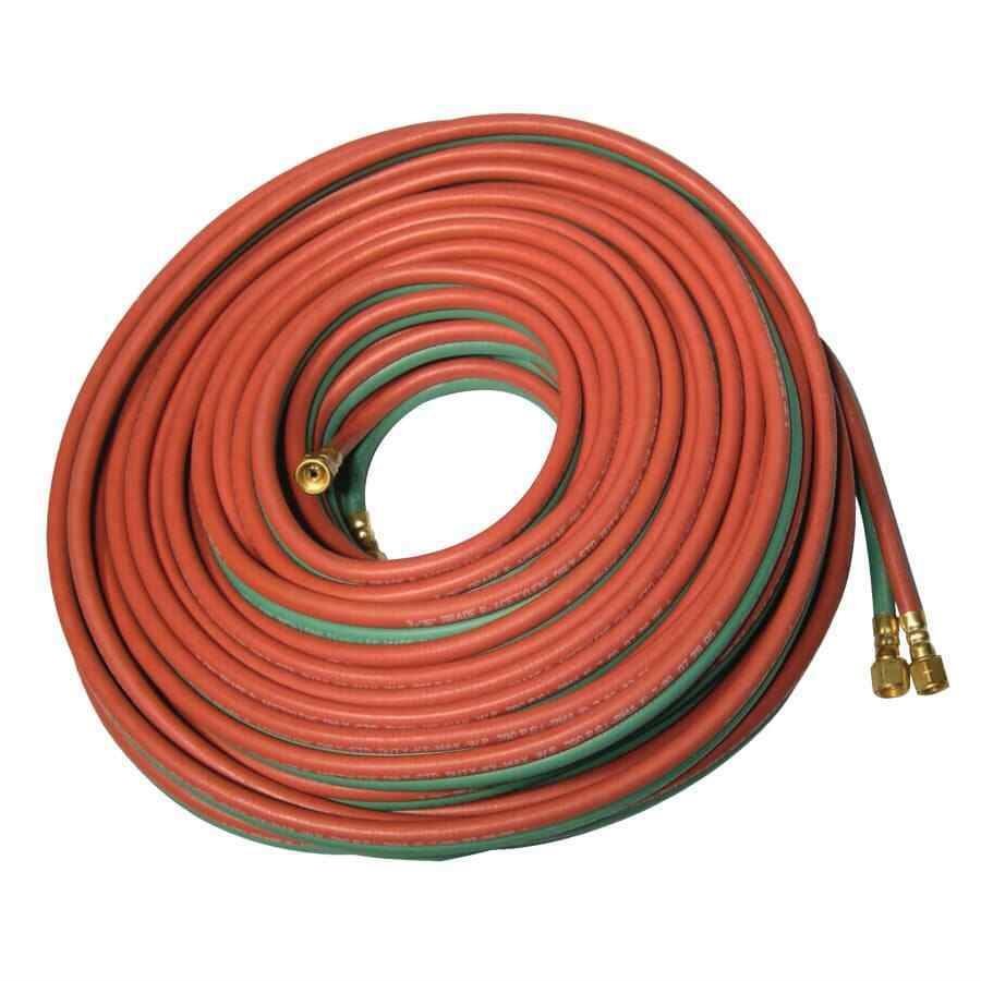 Best Welds Grade R Twin - Line Welding Hose 3/16' 12.5 ft, BB Fittings Acet & oxyg - Atlas Welding Supply