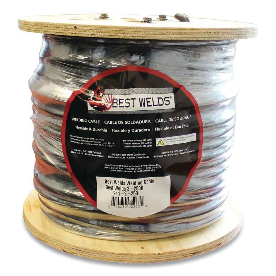 Best Welds Welding Cable 2/0 AWG 250 ft Reel Black - Atlas Welding Supply