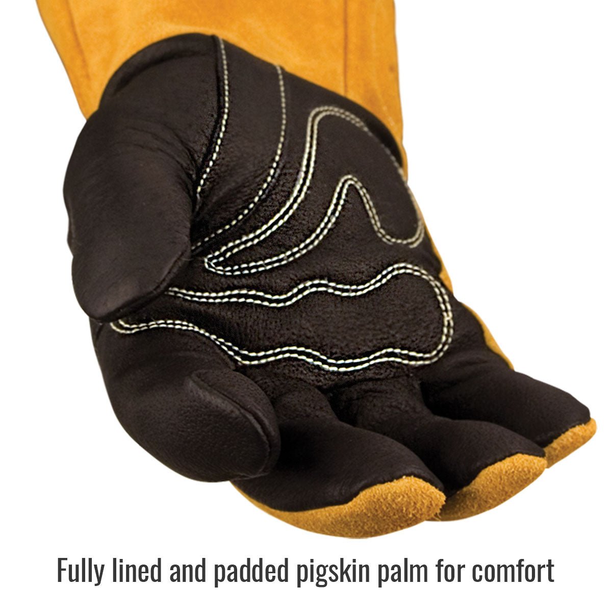 Black Stallion Premium Pigskin & Cowhide MIG Glove BM88 Large - Atlas Welding Supply