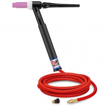 CK17 Air Cooled TIG Torch W/ Valve 150A 25'Ft 2 - Pc Super Flex CK17V - 25 - 2SF RG - Atlas Welding Supply