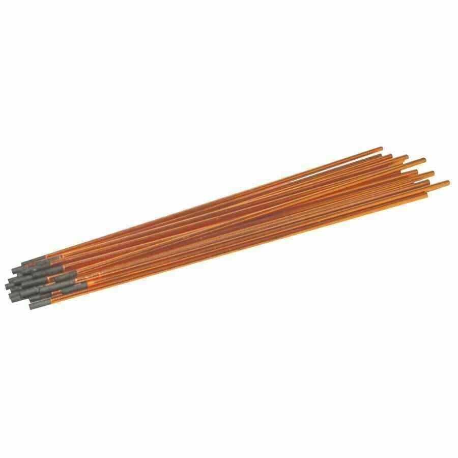 DC Copperclad Gouging Electrodes 3/16 in dia x 12 in Long Pointed 50 Pc - Atlas Welding Supply