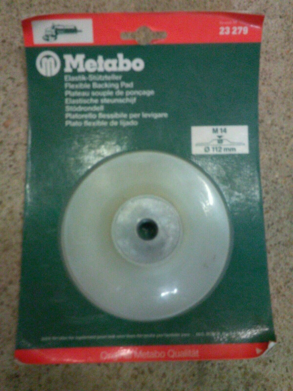 Metabo Flexible Pad Back disc 23279 112mm - M14 - Atlas Welding Supply