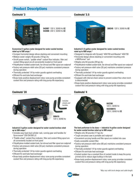 Miller 042288 Coolmate 4 115V Cooler - Water Coolant System - Atlas Welding Supply