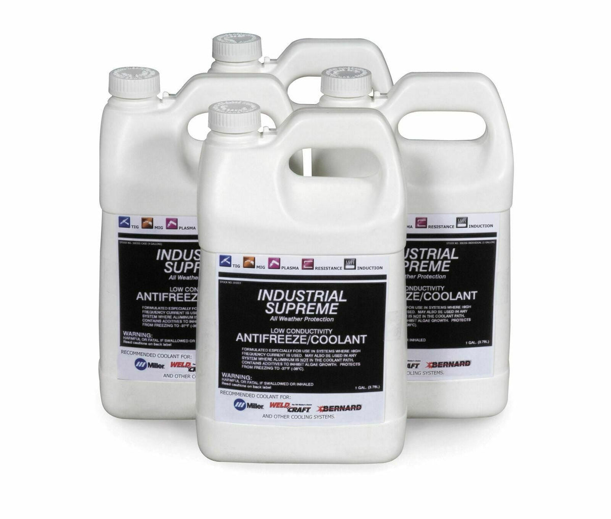 Miller 043810 Low Conductivity Antifreeze Coolant for TIG (Case of 4) - Atlas Welding Supply