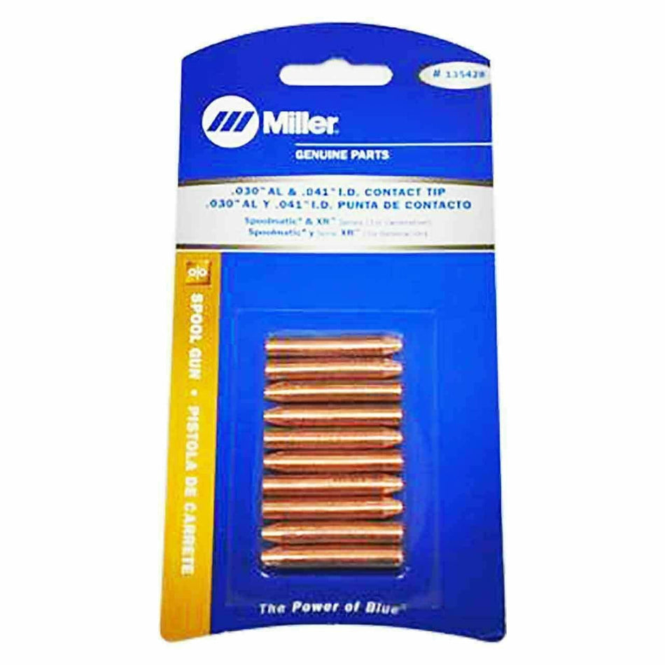 Miller 135428 Contact Tip .030/41 Wire 10 pack - Atlas Welding Supply