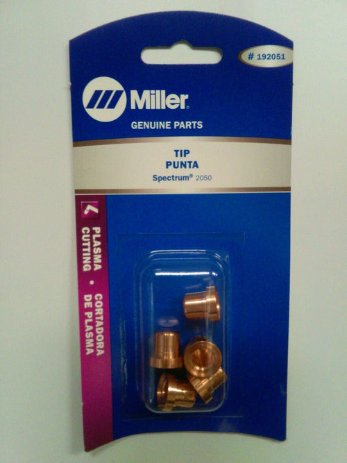 Miller 192051 Spectrum Plasma Tips for ICE - 55 Torch Pkg - 5 - Atlas Welding Supply
