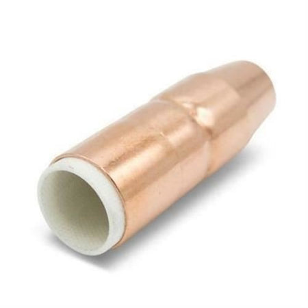 Miller AccuLock MDX Thread on Nozzle 1/2 Orifice 1/8 Tip Recess Copper 10 - pk N - M1218C - 10 - Atlas Welding Supply