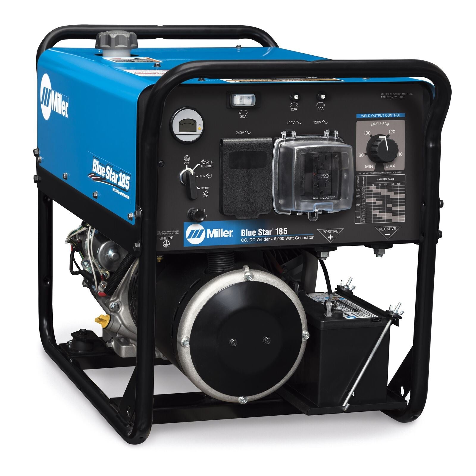 Miller Blue Star 185 Engine - Driven Welder / Generator 907664 - Atlas Welding Supply