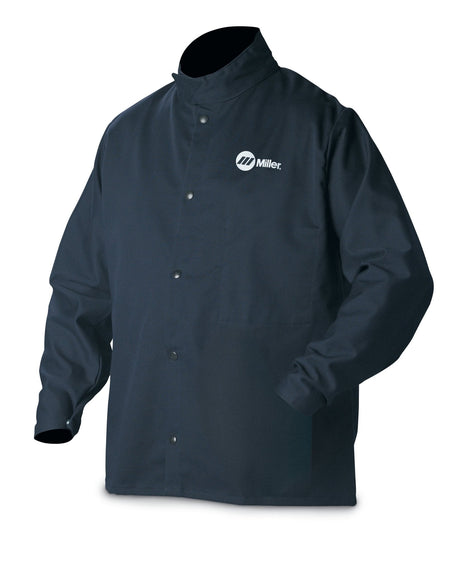 Miller Classic Cloth Jacket FR Cotton 244749 - Atlas Welding Supply