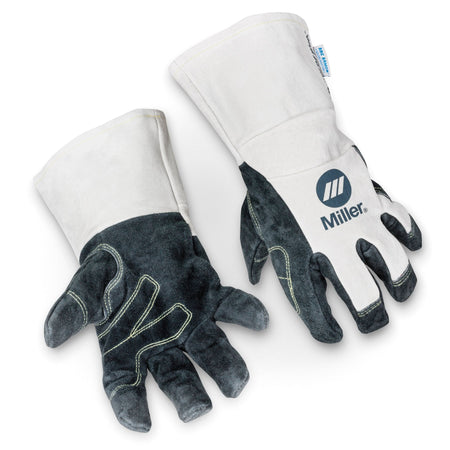 Miller Classic MIG Welding Gloves Cow and Pig Split Leather 271890 - Atlas Welding Supply