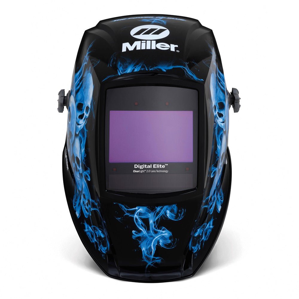 Miller Digital Elite Welding Helmet Blue Rage II, Clearlight 2.0 281010 - Atlas Welding Supply