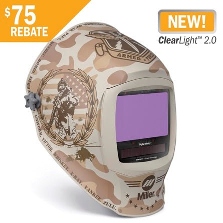 Miller Digital Infinity Welding Helmet Honor Clearlight 2.0 280054 - Atlas Welding Supply