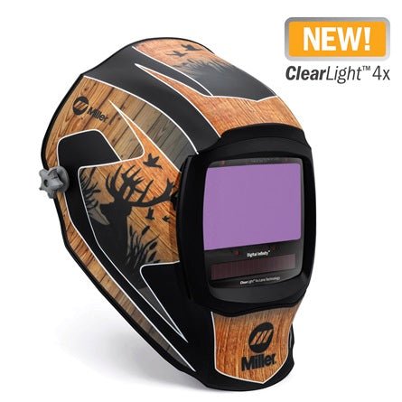 Miller Digital Infinity Welding Helmet Outdoorsman ClearLight 4x 296783 - Atlas Welding Supply