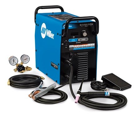 Miller Diversion 180 AC/DC TIG Welder 907627 With Running Gear - Atlas Welding Supply