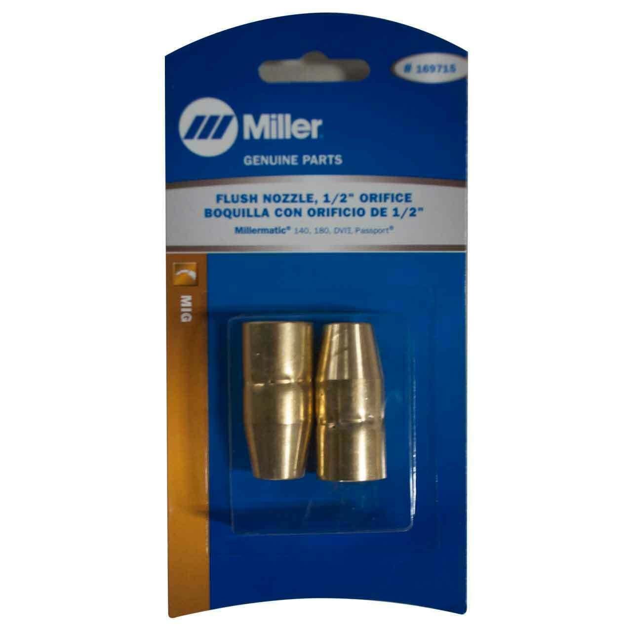 Miller Mig Nozzle for M - 10/15 Gun 169715 Pack of 2 - Atlas Welding Supply