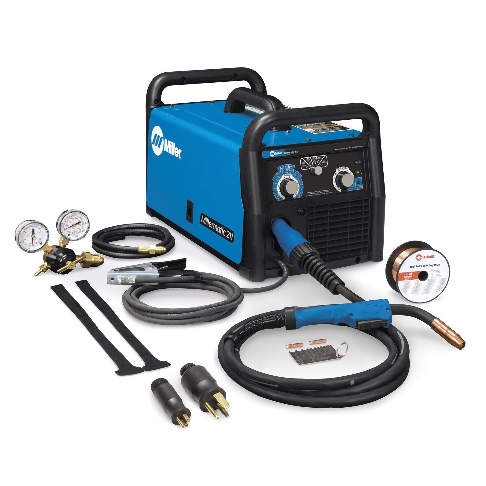 Miller Millermatic 211 MIG Welder with Advanced Auto - Set 907614 Package 951603 - Atlas Welding Supply