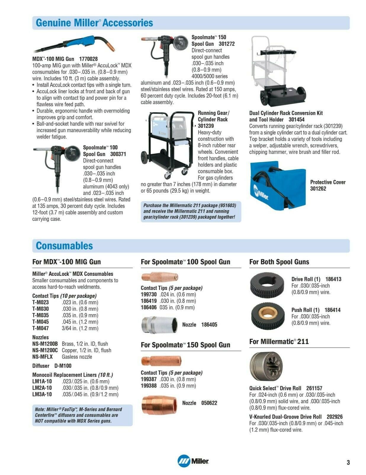 Miller Millermatic 211 MIG Welder with Advanced Auto - Set 907614 - Atlas Welding Supply