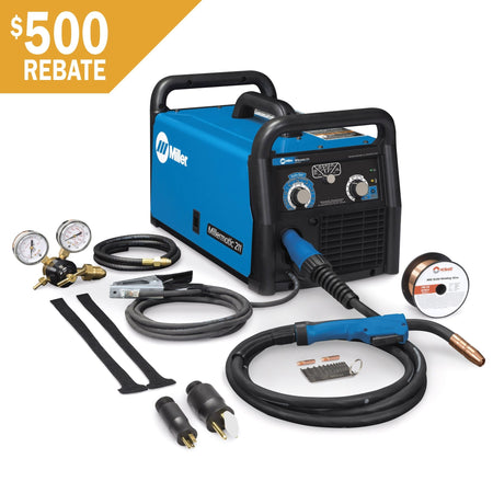 Miller Millermatic 211 MIG Welder with Advanced Auto - Set 907614 - Atlas Welding Supply