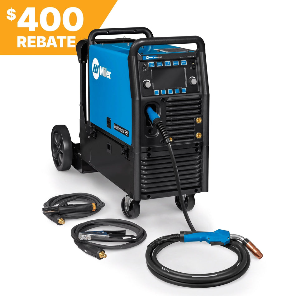 Miller Millermatic 255 MIG/Pulsed MIG Welder - 208/240V 907734 - Atlas Welding Supply